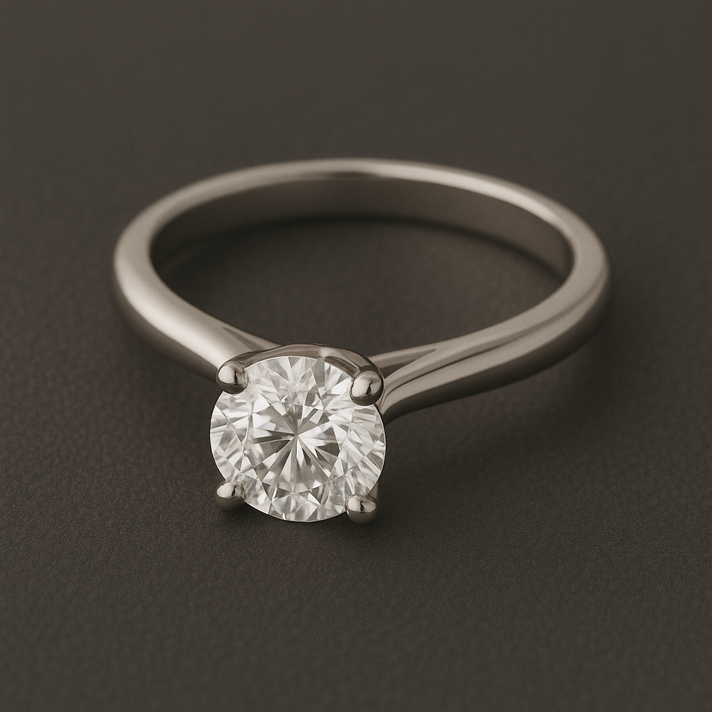 HK Signature – Platinum Solitaire Ring